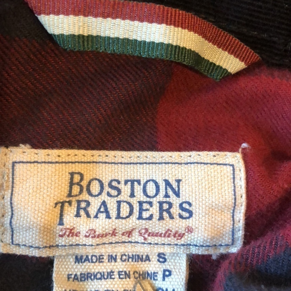 Boston Trader Plaid Button Up Shirt Size Small - image 5